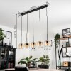 Suspension Verre 15 cm Lauden Ambre, Clair, 5 lumières