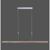 Suspension Paul Neuhaus ADRIANA LED Bois clair, 3 lumières