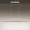 Suspension Paul Neuhaus ADRIANA LED Bois clair, 3 lumières