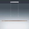 Suspension Paul Neuhaus ADRIANA LED Bois clair, 3 lumières