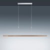 Suspension Paul Neuhaus ADRIANA LED Bois clair, 3 lumières