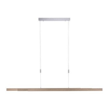 Suspension Paul Neuhaus ADRIANA LED Bois clair, 3 lumières