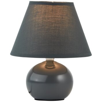 Lampe de table Brilliant Primo Gris, 1 lumière Lampe de table Brilliant Primo Gris, 1 lumière
