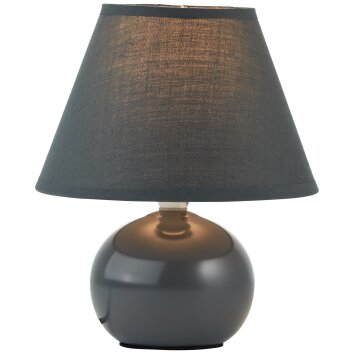 Lampe de table Brilliant Primo Gris, 1 lumière