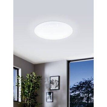 Plafonnier Eglo FRANIACW LED Blanc, 1 lumière, Télécommandes, Changeur de couleurs