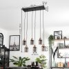 Suspension Loursin Noir, 6 lumières