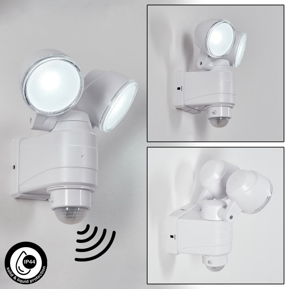 Applique murale d'extérieur Anyarhwi LED Blanc, 2 lumières, Détecteur de mouvement main product photo