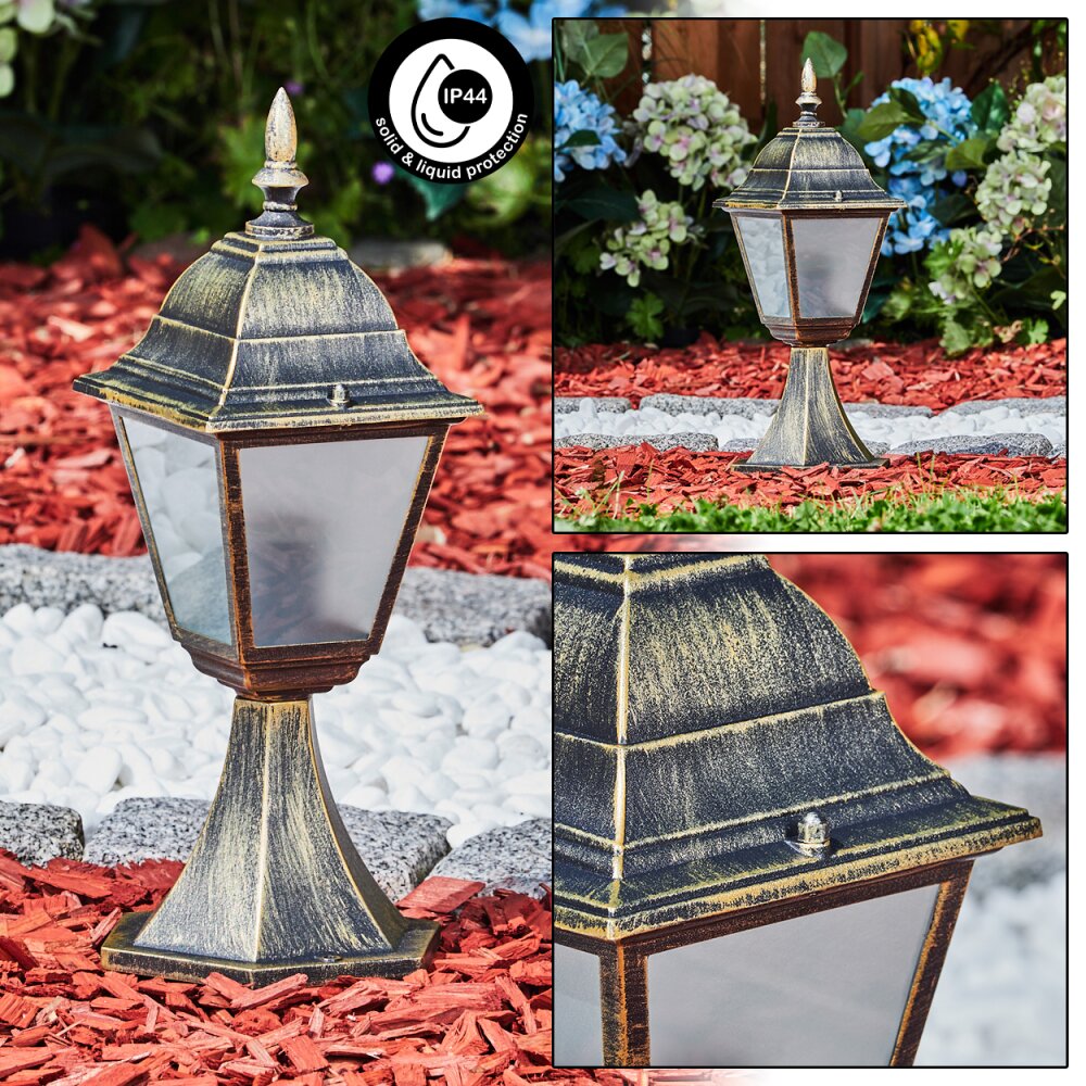 Borne lumineuse Naofe Brun, Or, 1 lumière main product photo