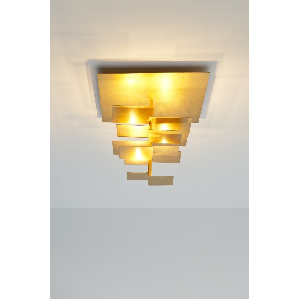 Plafonnier Holländer SCACCHI Or, 9 lumières main product photo