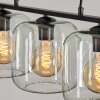 Suspension Verre 20cm Lauden Clair, 3 lumières