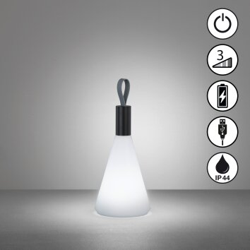 Lampe de table FHL easy Prian LED Noir, 1 lumière