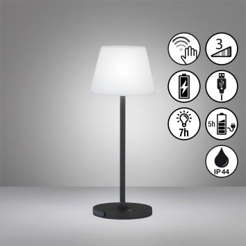 Lampe de table FHL easy Flus LED Noir, 1 lumière