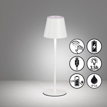 Lampe de table FHL easy Viletto LED Blanc, 1 lumière
