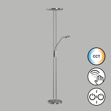 Lampadaire à vasque Fischer & Honsel Driva LED Nickel mat, 1 lumière