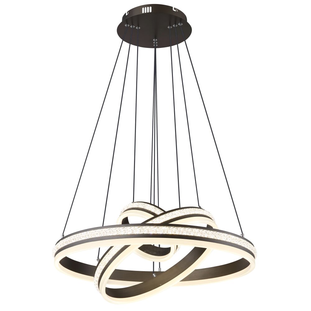 Suspension Globo GROUNI LED Titane, 1 lumière, Télécommandes main product photo