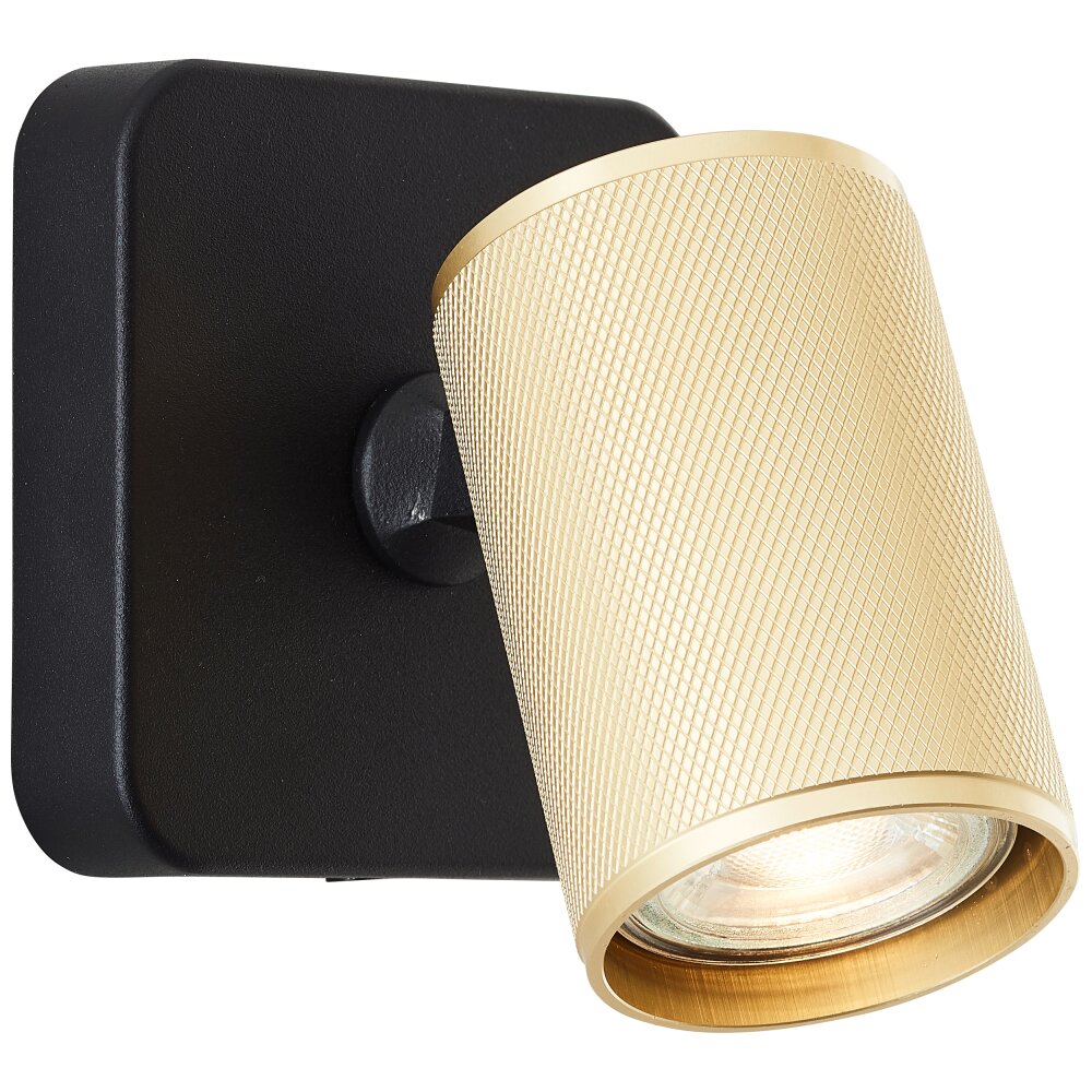 Applique murale Brilliant Marty Noir, 1 lumière main product photo