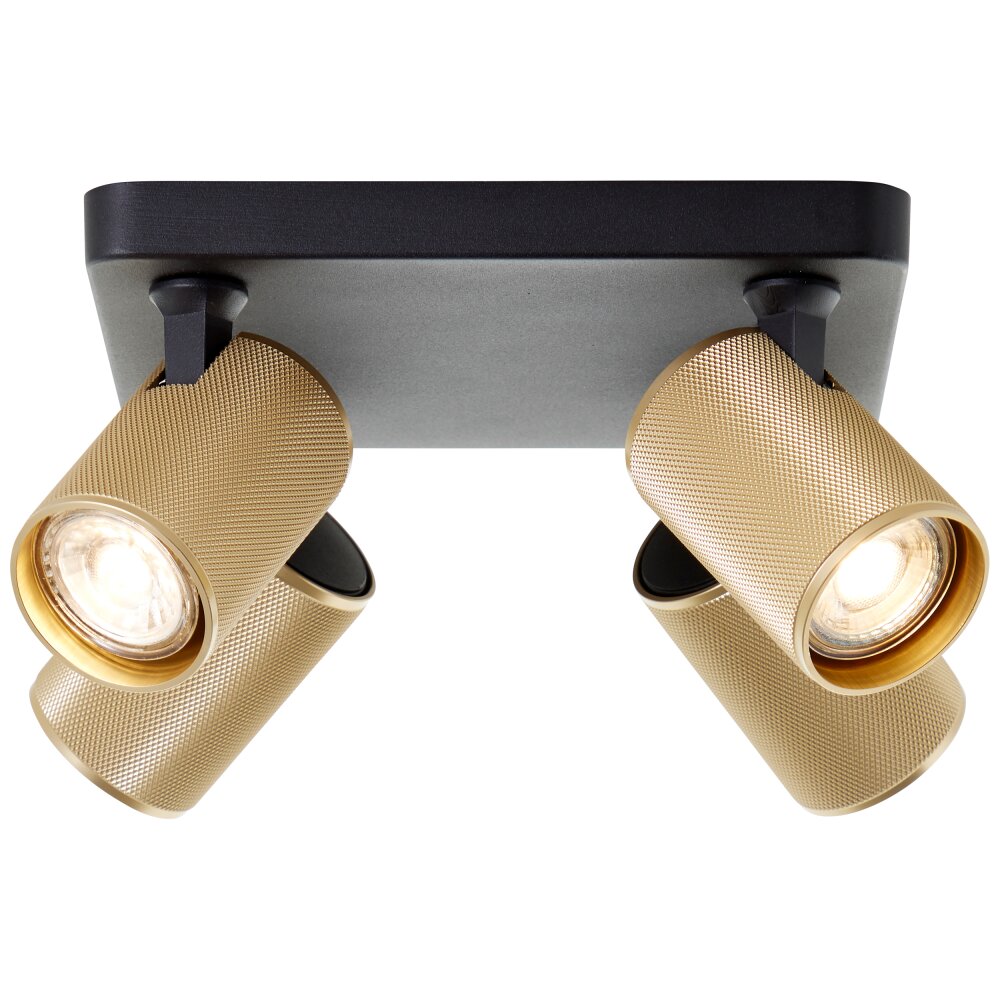 Plafonnier Brilliant Marty Noir, 4 lumières main product photo