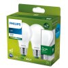 Philips set de 2 E27 LED 4 Watt 3000 Kelvin 840 Lumen