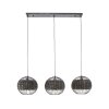 Suspension Burgase Anthracite, 3 lumières