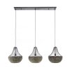 Suspension Burgase Anthracite, 3 lumières