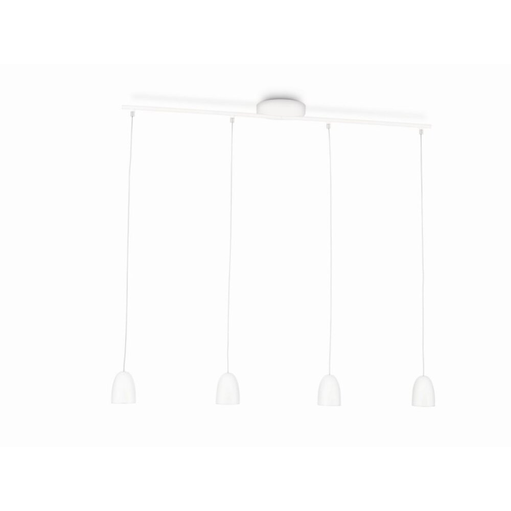 Suspension Philips myLiving WOLGA LED Blanc, 4 lumières main product photo