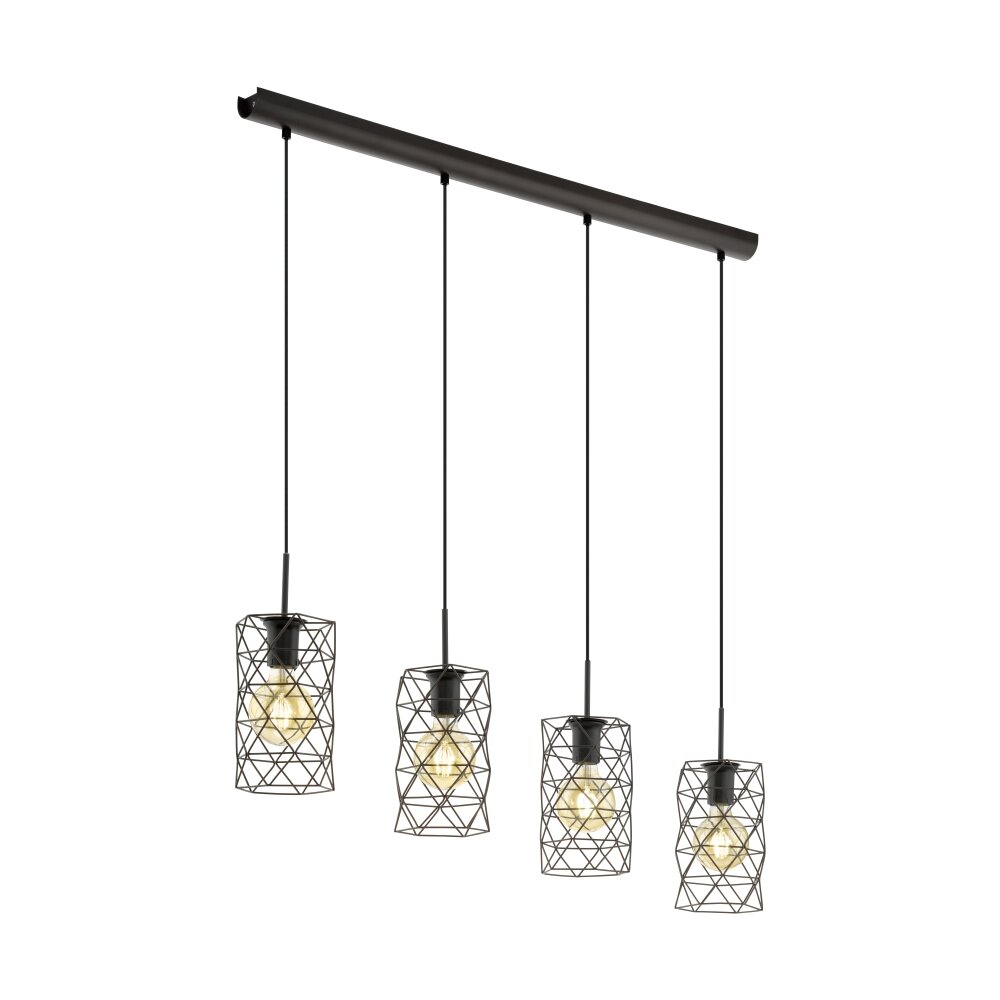 Suspension Eglo ESTEVAU Brun foncé, 4 lumières main product photo