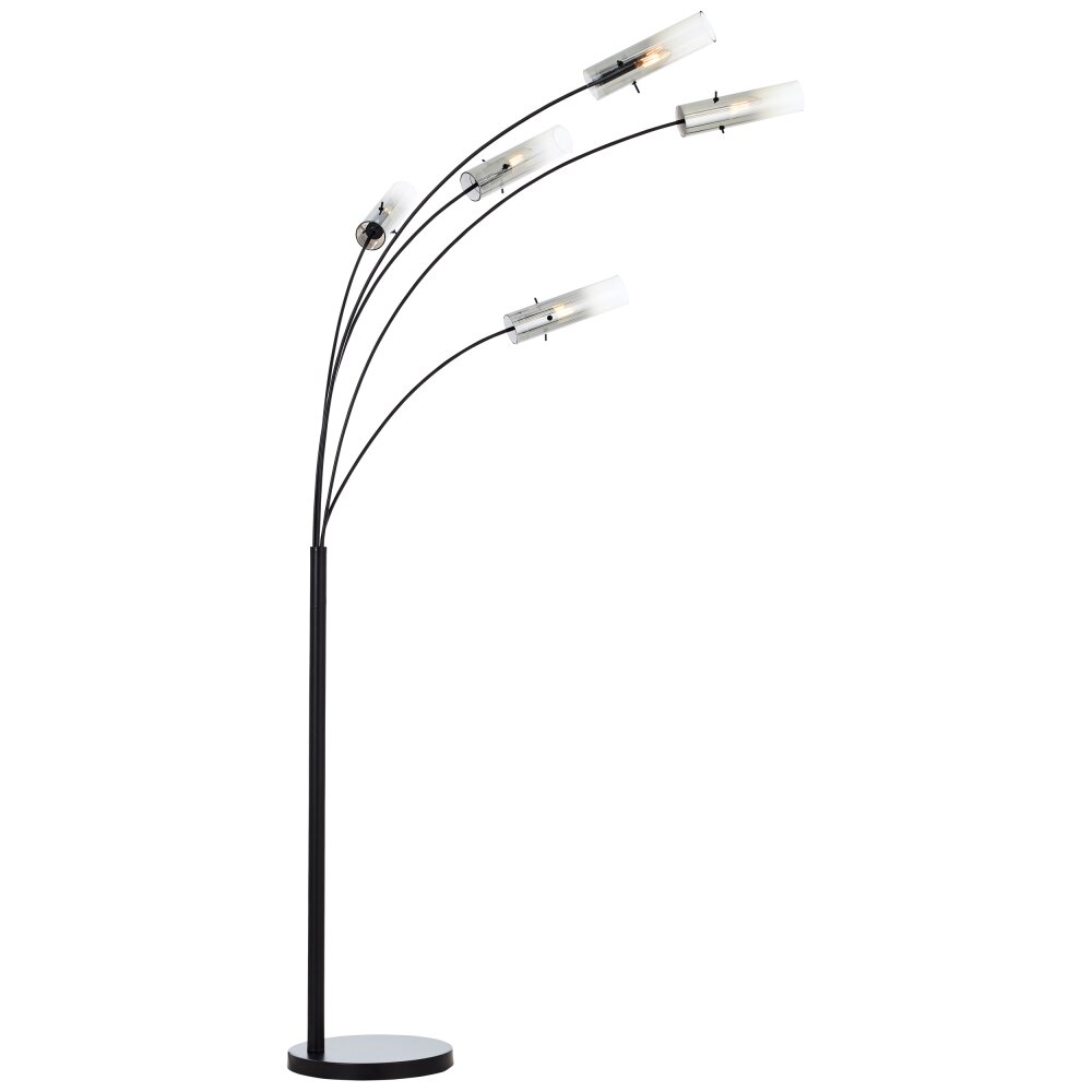 Lampadaire Brilliant Glasini Noir, 5 lumières main product photo
