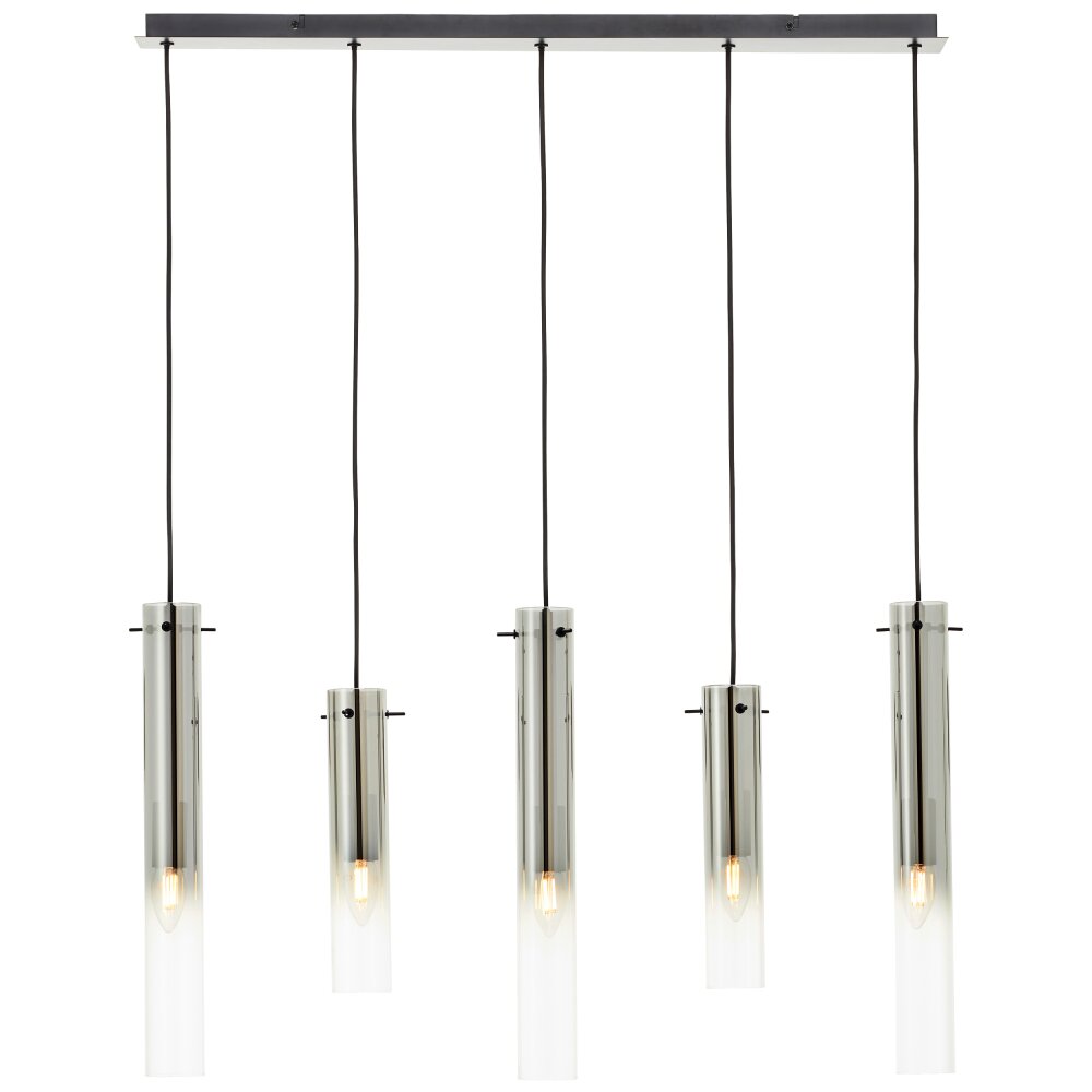 Suspension Brilliant Glasini Noir, 5 lumières main product photo