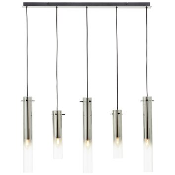 Suspension Brilliant Glasini Noir, 5 lumières