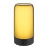 Lampe de table Globo SANDRINA LED Noir, 1 lumière, Télécommandes, Changeur de couleurs