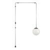 Suspension Eglo RONDO Noir, 1 lumière