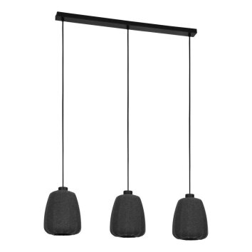 Suspension Eglo BARLASTON Noir, 3 lumières