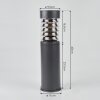 Borne lumineuse Dakar Anthracite, 1 lumière