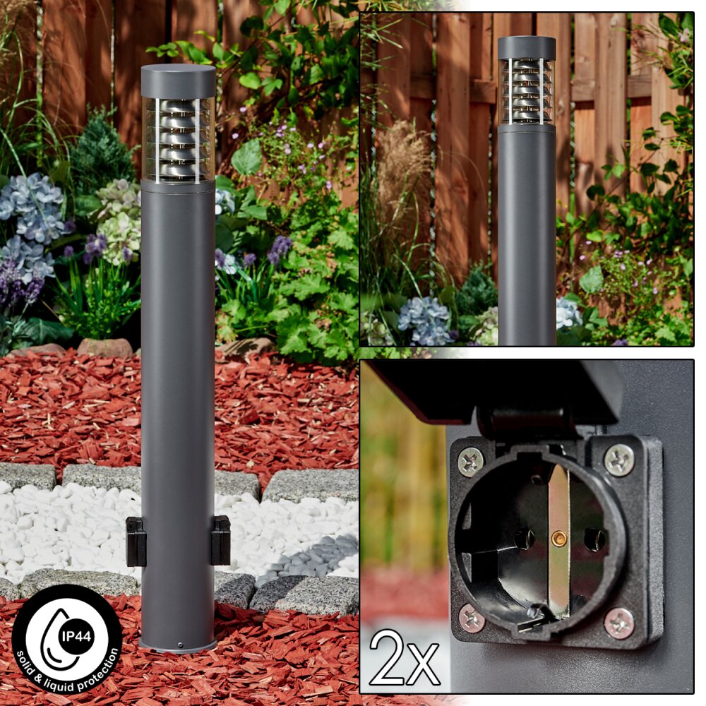 Borne lumineuse Dakar Anthracite, 1 lumière main product photo
