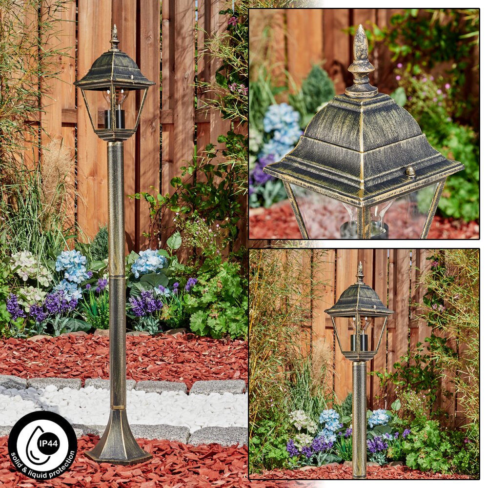 Borne lumineuse Naofe Brun, Or, 1 lumière main product photo