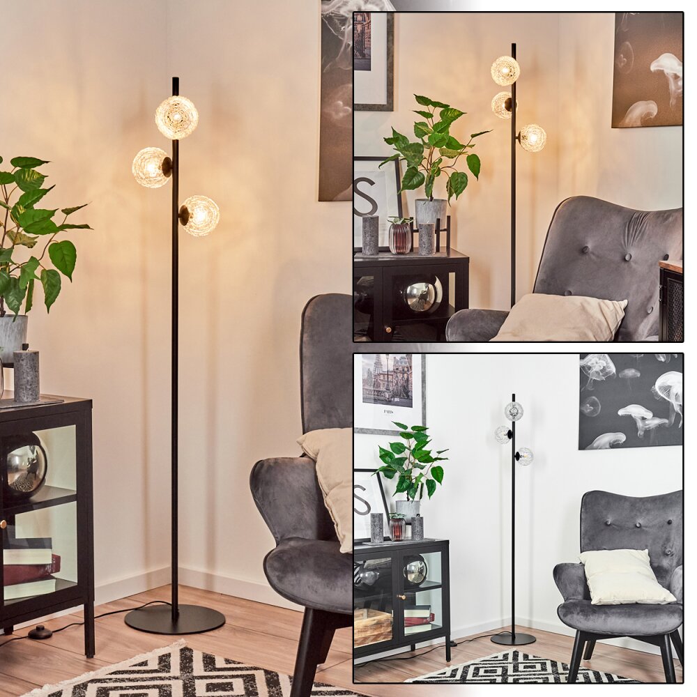 Lampadaire Remaisnil Noir, 3 lumières main product photo