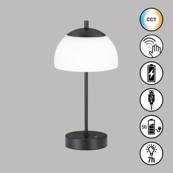 Lampe de table FHL easy Riva LED Noir, 1 lumière