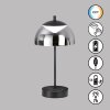 Lampe de table FHL easy Riva LED Noir, 1 lumière