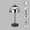 Lampe de table FHL easy Riva LED Noir, 1 lumière