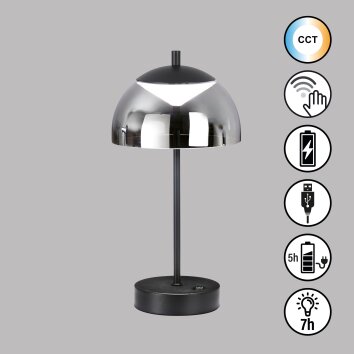 Lampe de table FHL easy Riva LED Noir, 1 lumière