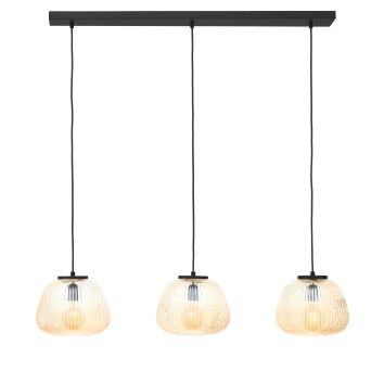 Suspension Brilliant Kaizen Noir, 3 lumières