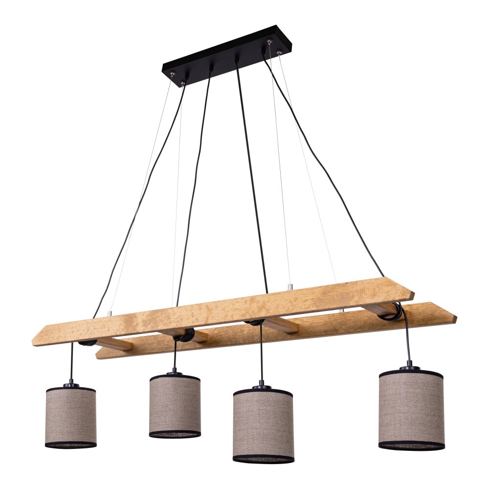 Suspension Amaichá Écru, 4 lumières main product photo