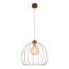 Suspension Lecueder Bois clair, 1 lumière
