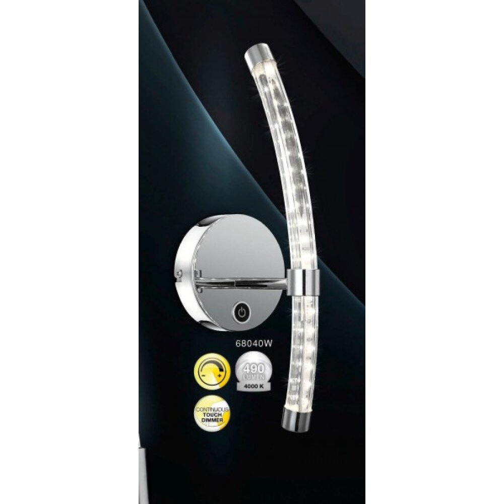 Applique murale HYPERION Chrome, 1 lumière main product photo