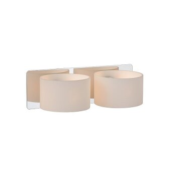 Applique murale Lucide RENA Chrome, 2 lumières