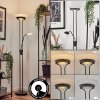 Lampadaire Biot LED Noir, 2 lumières