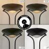 Lampadaire Biot LED Noir, 2 lumières