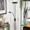 Lampadaire Biot LED Noir, 2 lumières