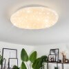 Plafonnier Esgos LED Blanc, 1 lumière, Télécommandes