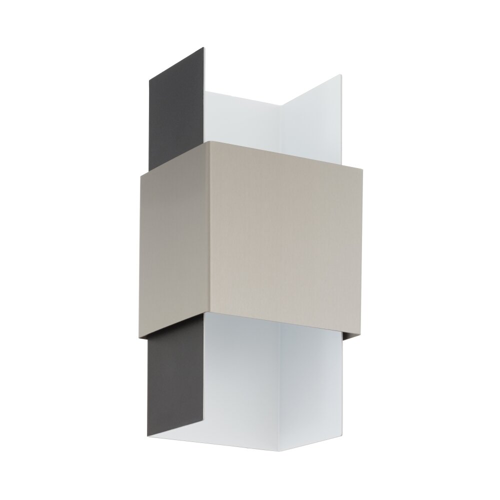 Applique murale Eglo VENTOSA LED Nickel mat, Noir, Blanc, 2 lumières main product photo